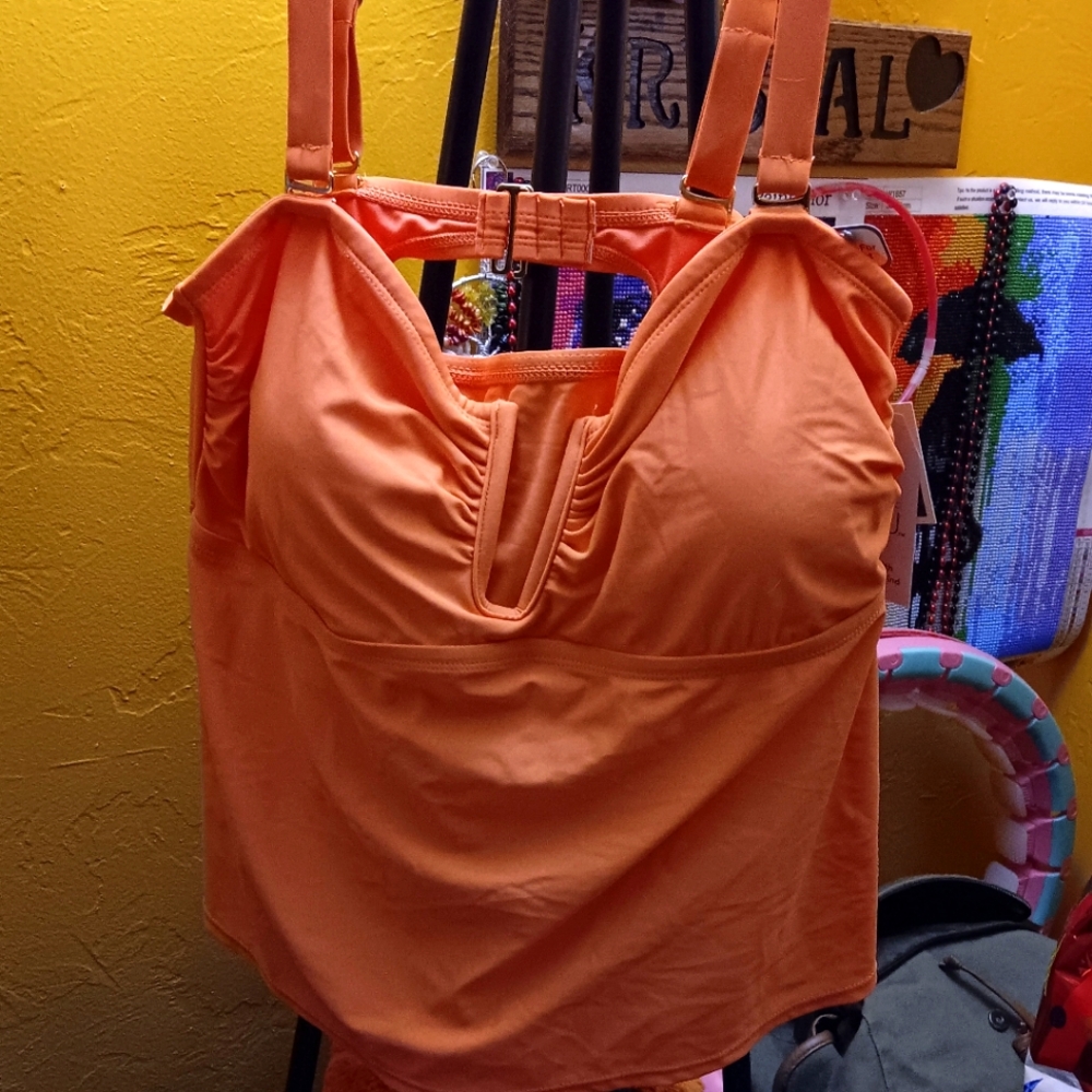 Time and True women's plus size Swim Suit Top